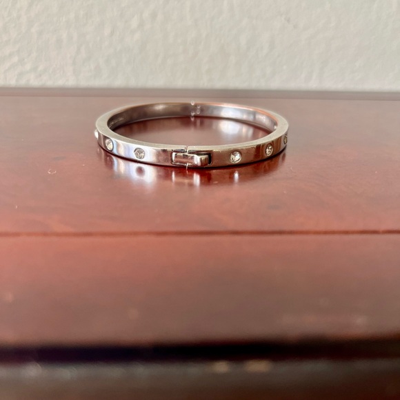Kate Spade Silver Crystal Bangle - Picture 6 of 7